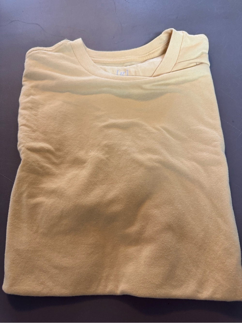 George Pale Yellow Short Sleeve Crewneck Tee